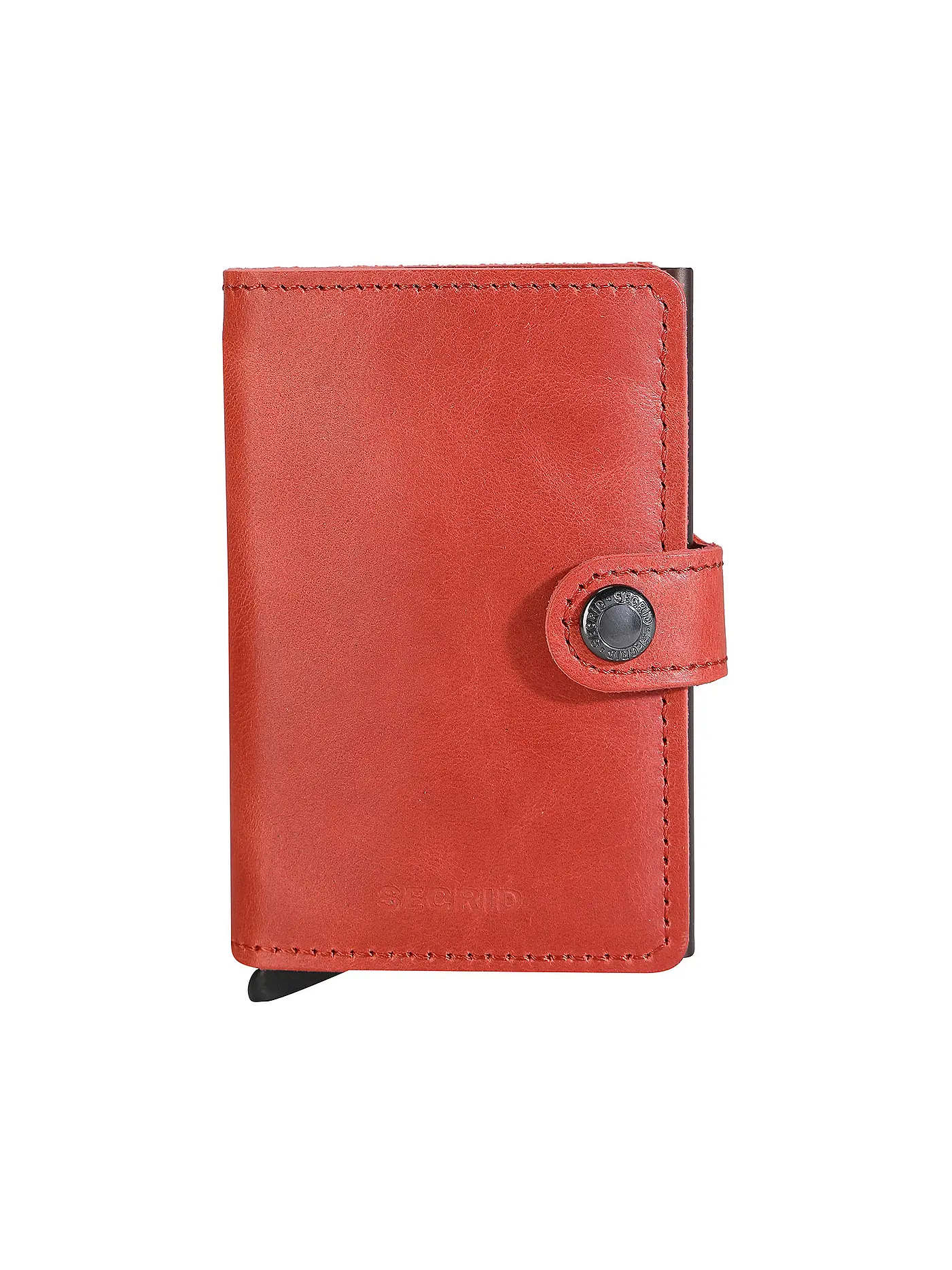 SECRID | Geldbörse - Miniwallet Vintage Mini Cognac Silver | orange